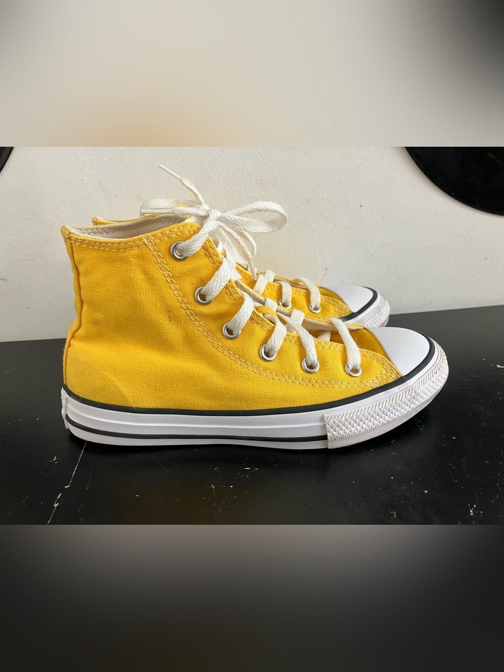 Converse Yellow High-Top Kids' Canvas Sneakers